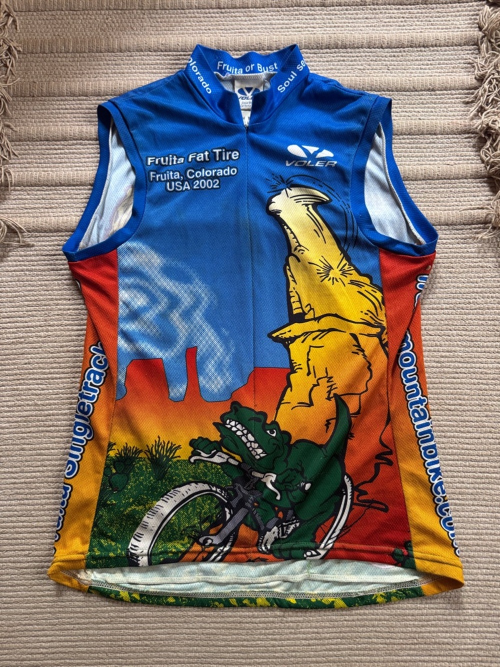 Fruita cycling jersey sleeveless Fat Tire Over the Edge mountain bike women’s S